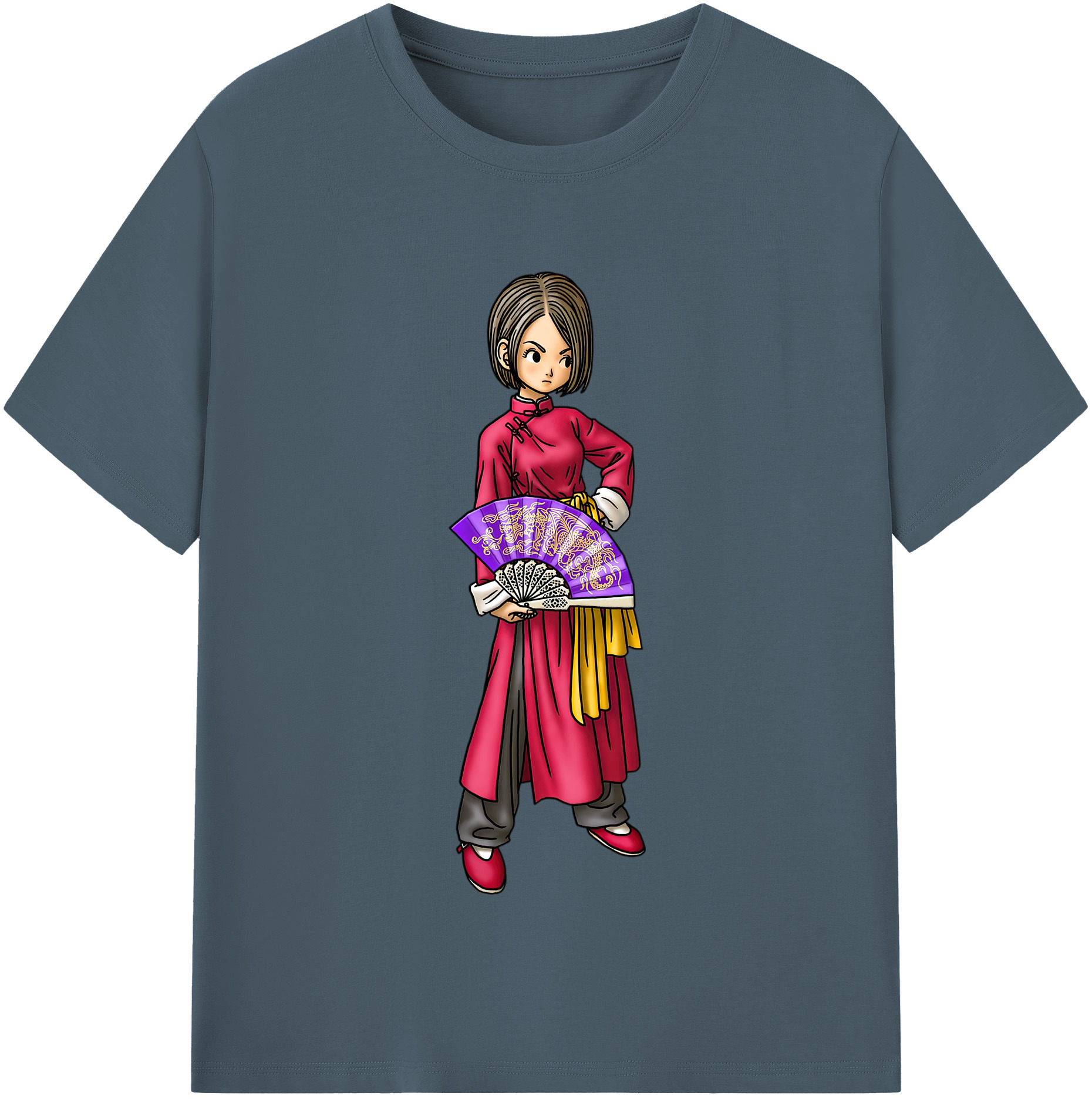 （画像用） ドラゴンクエスト Doragon Kuesuto Dragon Quest 綿100％半袖Tシャツ（フロントプリント）